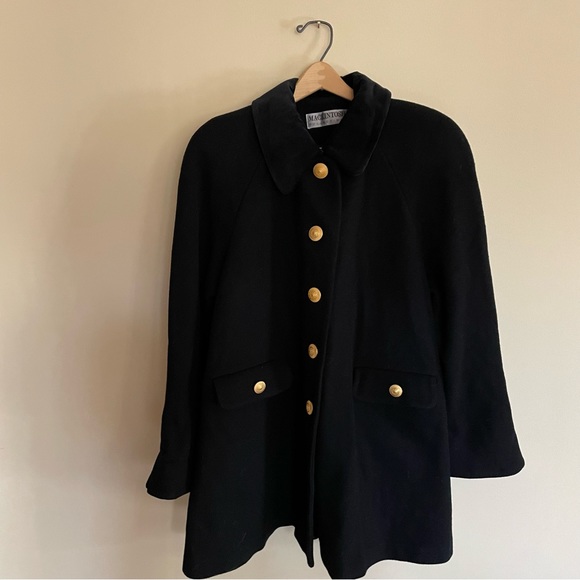 mackintosh collection Jackets & Blazers - Stunning black wool coat size 12P